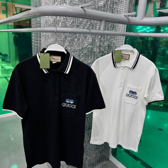 GUCCI Siyah Polo Yaka T-Shirt