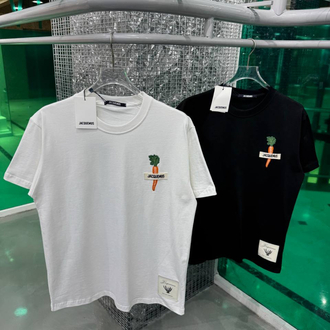 JACQUEMUS Siyah Pamuklu T-Shirt