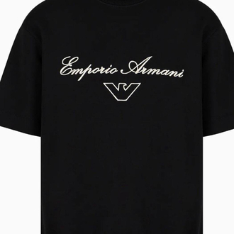 EMPERIO ARMANI Pamuklu T-shirt Siyah