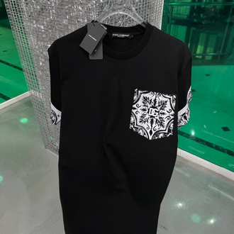 DOLCE&GABBANA Cepli Tasarım T-shirt Siyah