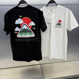 CASABLANCA Pamuklu T-shirt Beyaz