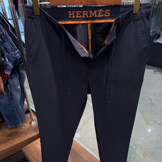 HERMES Navy Blue Jogger Straight Fit