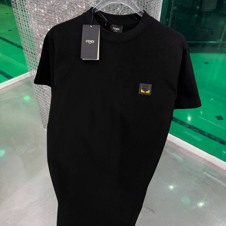 FENDI Siyah Pamuklu T-Shirt