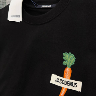 JACQUEMUS Siyah Pamuklu T-Shirt