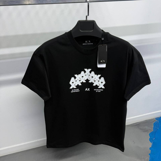 ARMANI EXCHANGE AX Logo T-shirt Siyah 