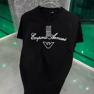 EMPERIO ARMANI Pamuklu T-shirt Siyah