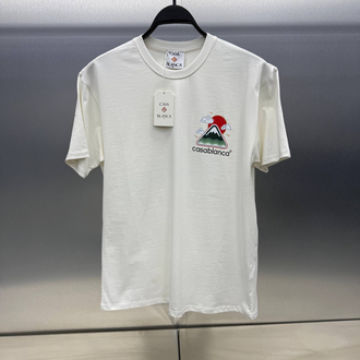 CASABLANCA Pamuklu T-shirt Beyaz