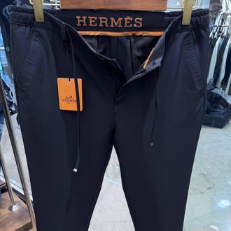 HERMES Navy Blue Jogger Straight Fit