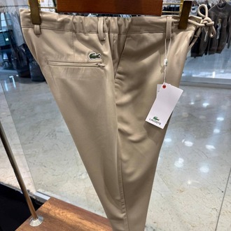LACOSTE Cream Jogger Straight Fit