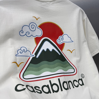 CASABLANCA Pamuklu T-shirt Beyaz