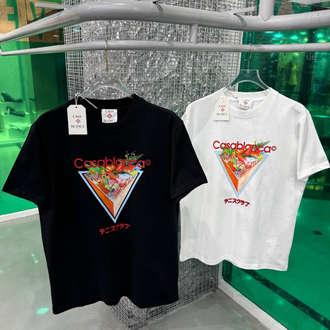 CASABLANCA Pamuklu T-shirt Siyah