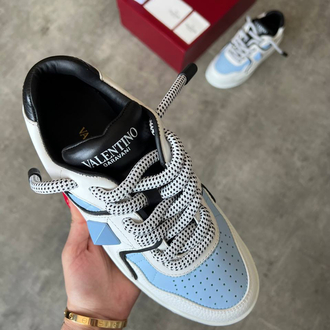 Valentino One Stud Blue White