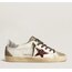 Golden Goose Sstar Women Burgundy Shimmer Leopard Lace (Trend)