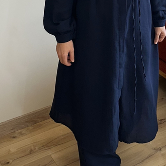 Müslin takım lacivert ( kargo ücretsiz )