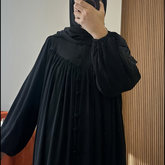 V robalı Ferace siyah (kargo ücretsiz) 