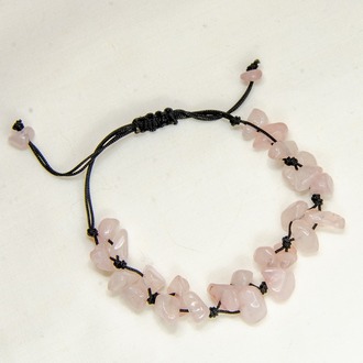 Pembe Kuvars (Quartz) Doğal Taş Bileklik