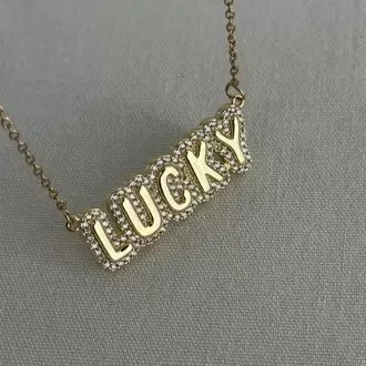 Çelik Lucky Kolye