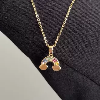 Gold Gökkuşağı Kolye