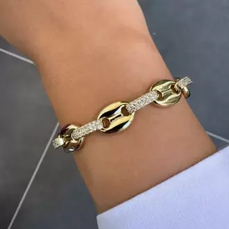 Xuping Taşlı Düğme Bileklik