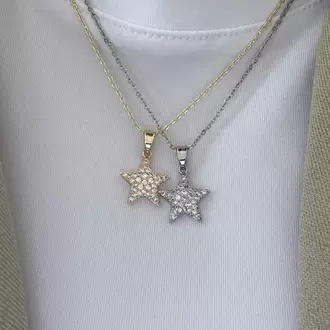 Silver Yıldız Kolye