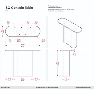 SO Travertine Console Table