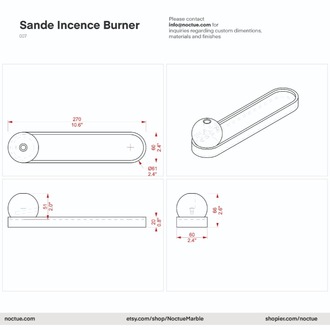 Sande Incense Holder