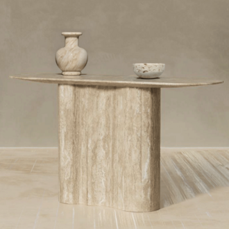 SO Travertine Console Table
