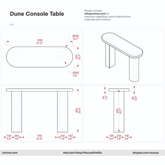 Dune Travertine Console Table