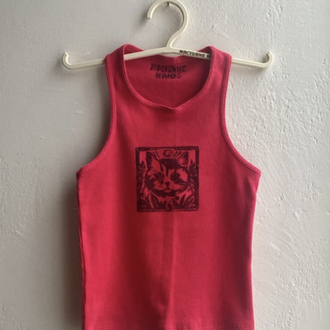 Curious Cat Rib Tank Top
