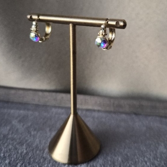 Swarovski Minimal Halka Küpe