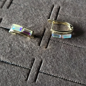Swarovski Taşlı Minimal Küpe