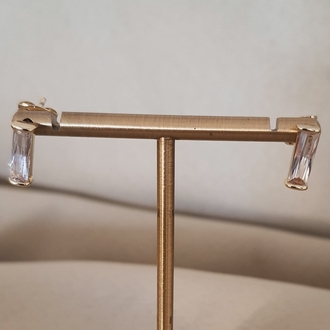 VIP 14K Minik Taşlı Küpe