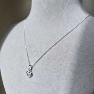 Silver Minimal Kalp Kolye