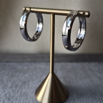 Silver Klasik Halka Küpe
