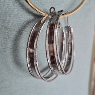 Silver Halka Küpe