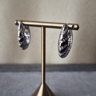 Zirkon Taş Detaylı Silver Küpe