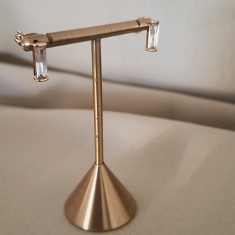 VIP 14K Minik Taşlı Küpe