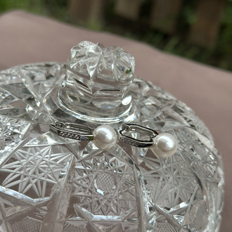 Silver İnci Küpe 