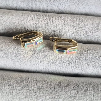 Swarovski Taşlı Minimal Küpe