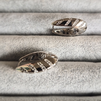 Zirkon Taş Detaylı Silver Küpe