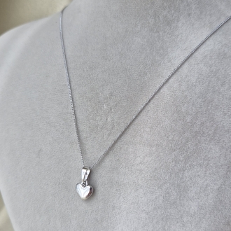Silver Minimal Kalp Kolye