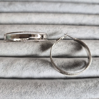 Silver Halka Küpe
