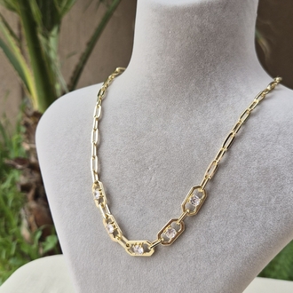 VIP Taş Detaylı Kolye (45+5 cm)