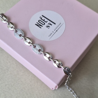 VIP Silver Zirkon Taşlı Bileklik