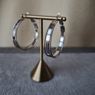 Silver Halka Küpe