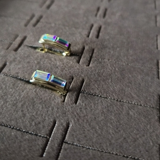 Swarovski Taşlı Minimal Küpe