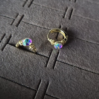 Swarovski Minimal Halka Küpe