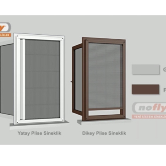 Nofly çiftli çalışır en 180-230* boy 180-220 boyalı renkli Sineklik