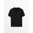 Massimo Dutti Basic Siyah Tişört