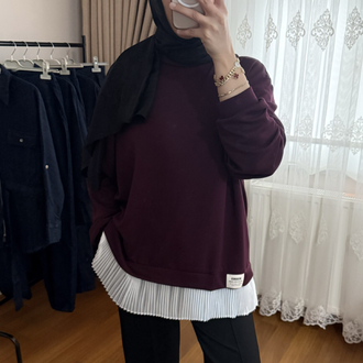 Bordo Piliseli Sweat